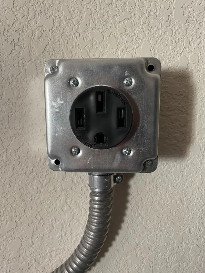 NEMA 14-50 outlet installed for Electrical Panel Upgrade in Moonachie